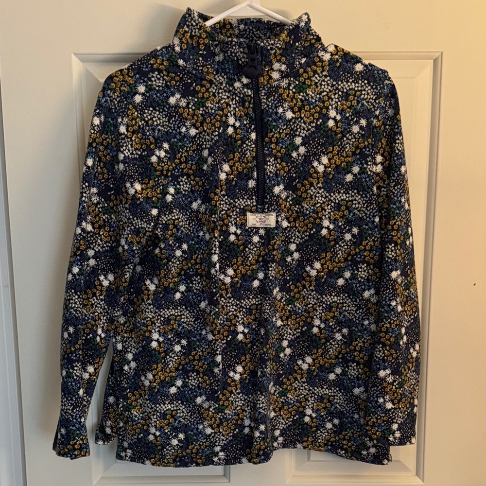 Floral Kids Jacket - Blue and Yellow Joules